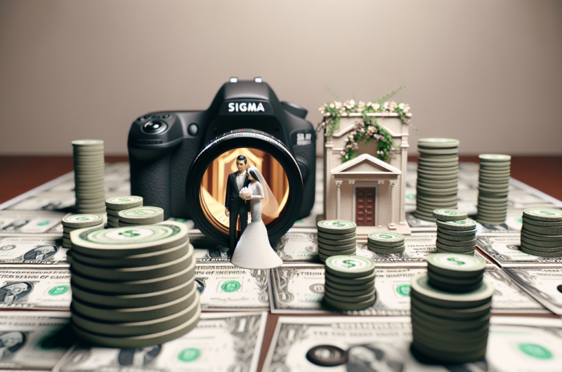 alt_text: Ilustrasi pernikahan simbolik antara uang dan tradisi, menggambarkan konflik warisan dan globalisasi.