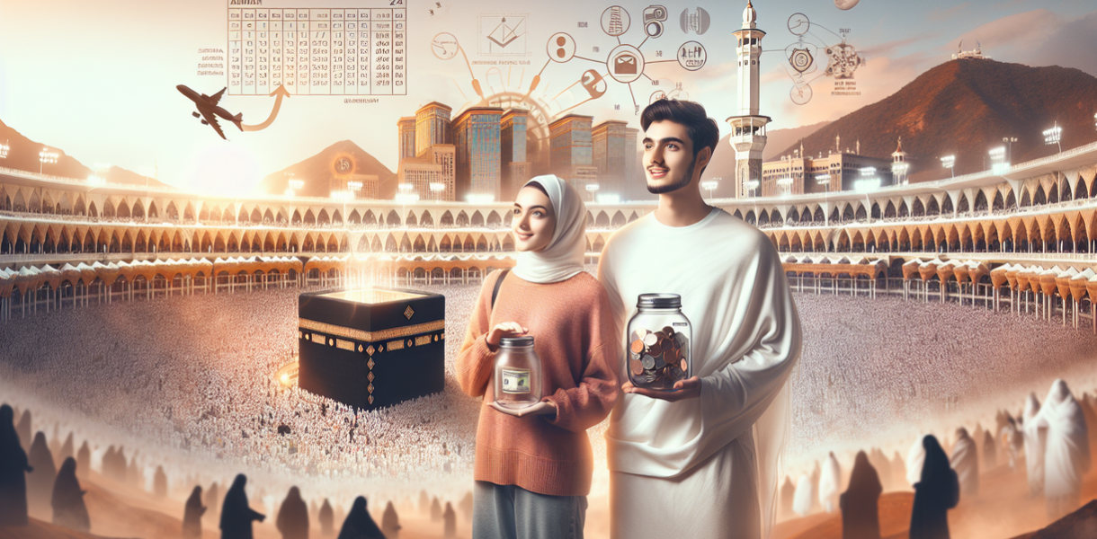 "alt_text": "Pemuda Gen Z jalani ibadah Haji, simbol kebangkitan minat keuangan syariah."