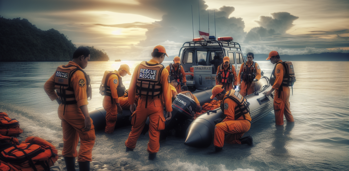 "alt_text": "Tim penyelamat di rumah minimalis, mencari korban, merawat harapan pasca insiden ATR."