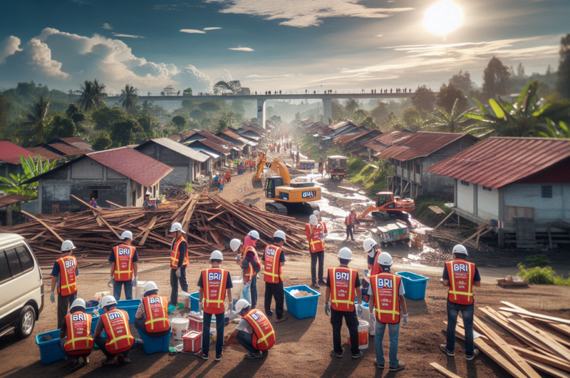 alt_text: BRI bantu pembangunan di Aceh Tamiang melalui semangat gotong royong Nusantara Bangkit.