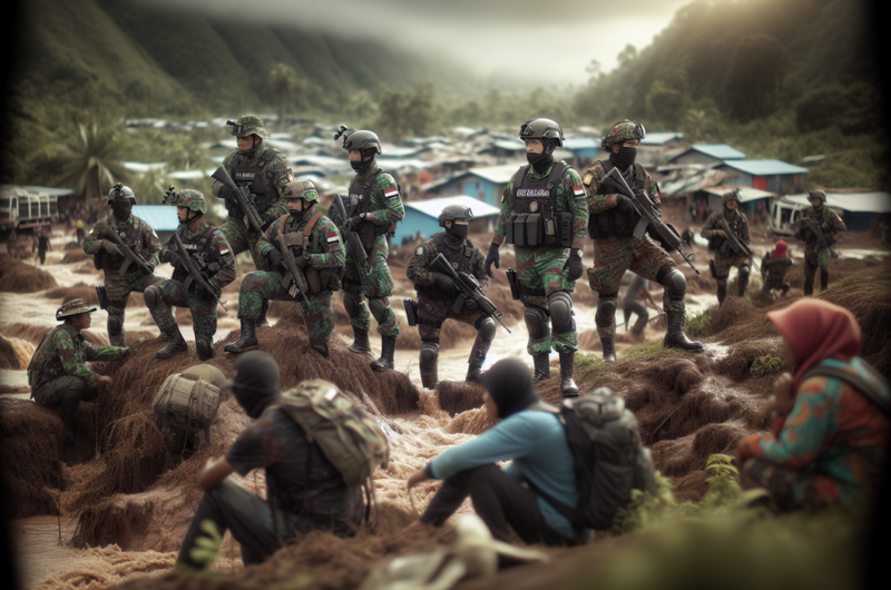 alt_text: Pangdam I/BB bersama alat berat dalam misi penyelamatan untuk gereja GKPI.