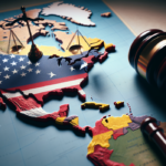 alt_text: Peta politik: Serangan AS ke Venezuela; benturan hukum internasional dan nasional.