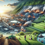 "alt_text": "Konsep inovatif tambang hijau berkelanjutan di Era MineXcellence 2025."