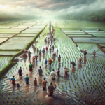 alt_text: Sawah di Grobogan terendam banjir, mengancam panen dan pasokan pangan di Jawa Tengah.