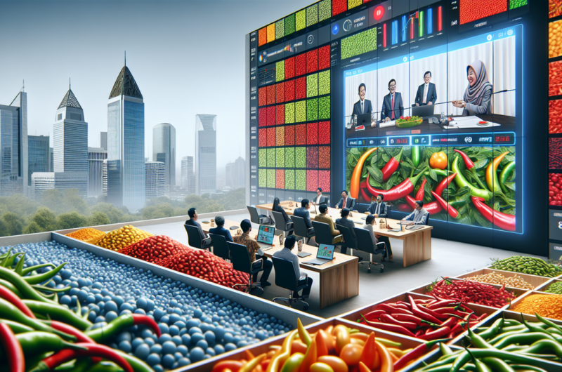 alt_text: Grafis harga cabai naik drastis, menyoroti keprihatinan di sektor pertanian nasional.