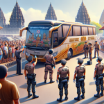 alt_text: Inspeksi bus di Gresik untuk memastikan keselamatan sebelum perjalanan ziarah.