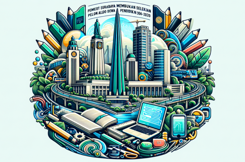 alt_text: Poster Seleksi Dewan Pendidikan Surabaya 2026-2030, info pendaftaran dan syarat calon.