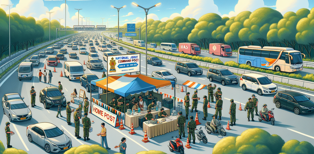 alt_text: Posko Gabungan IAS disiapkan demi memastikan kelancaran dan keamanan mudik nasional.