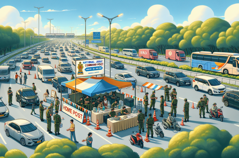 alt_text: Posko Gabungan IAS disiapkan demi memastikan kelancaran dan keamanan mudik nasional.