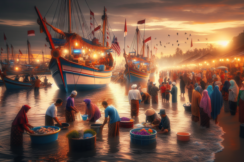 alt_text: Tradisi Lebaran Topat di Lombok: Kemeriahan wisata dan pengamanan ketat perayaan.