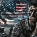 alt_text: Ilustrasi perang Iran-AS, menggambarkan moral tentara Amerika yang menurun.