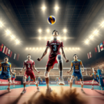 alt_text: Samator vs Garuda: Laga penuh emosi meski tak menentukan. Pemain beraksi di lapangan voli.