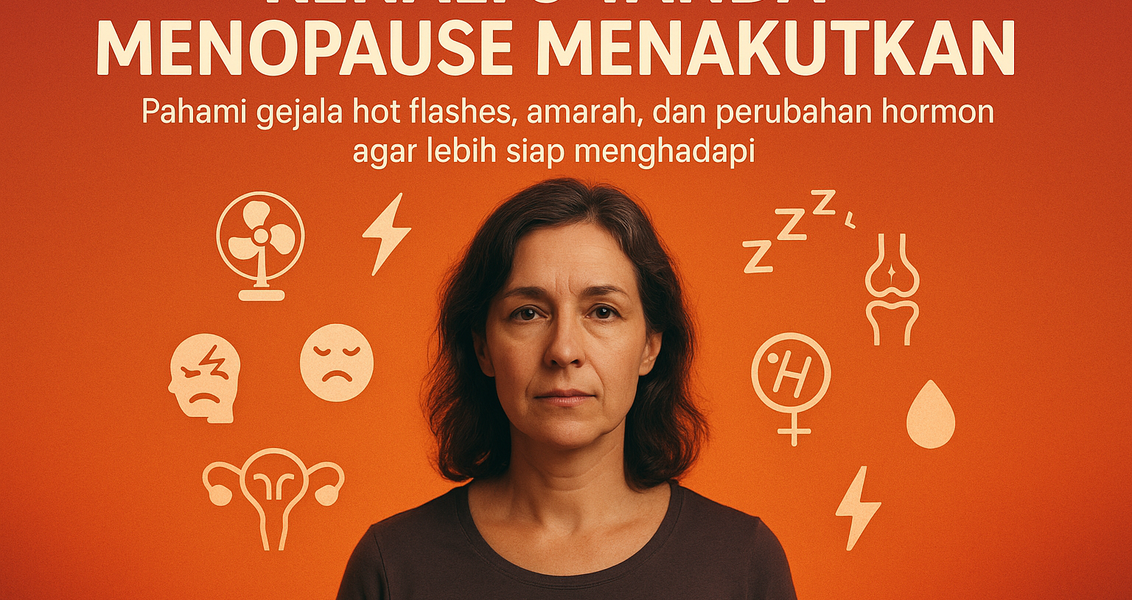 alt_text: Daftar 9 gejala menopause yang sering tidak disadari.