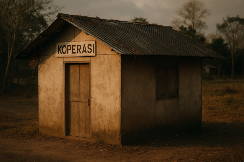 alt_text: Warga desa kecewa, koperasi tak penuhi harapan untuk peningkatan ekonomi dan kesejahteraan.