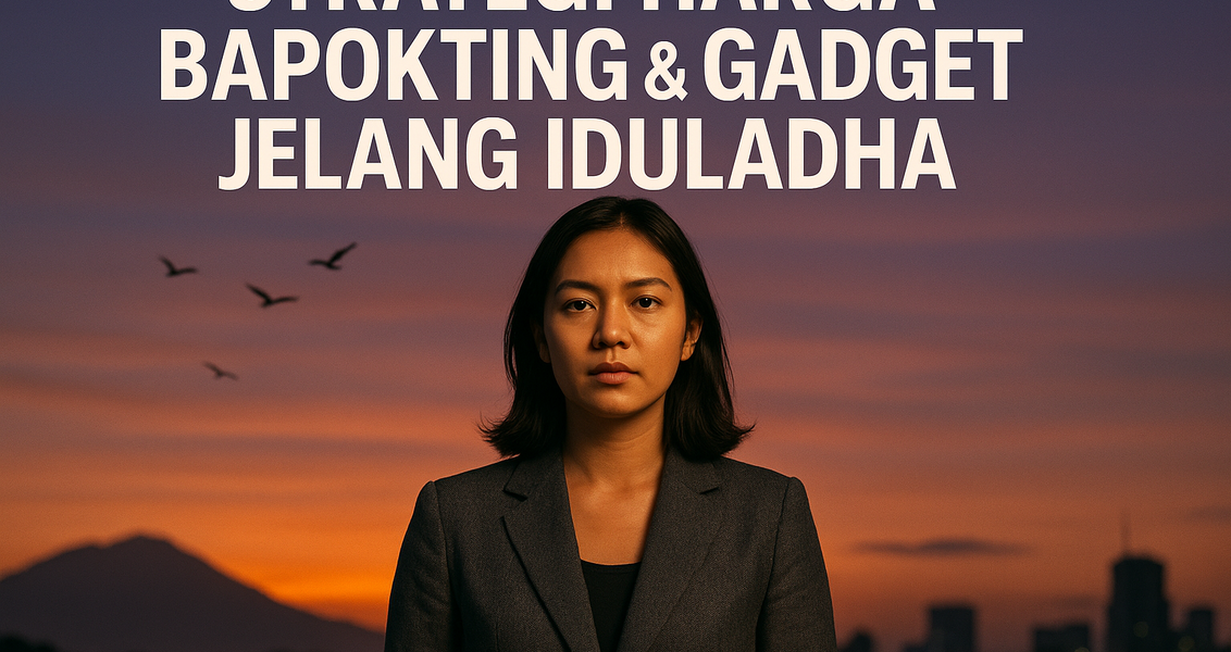 Certainly! Here's your alt text: "Strategi harga jelang Iduladha: Bapokting hemat, gadget diskon."