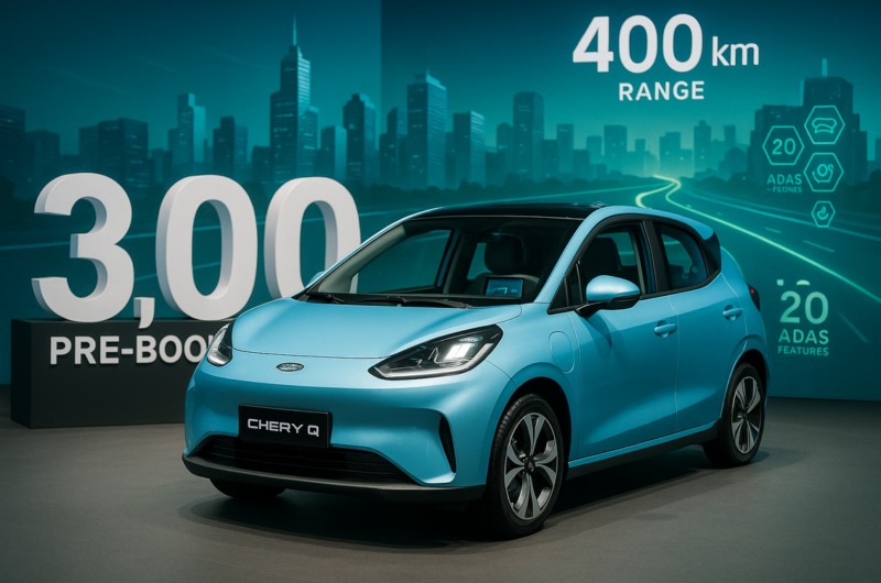 alt_text: Chery Q, mobil listrik kompak terbaru yang menarik perhatian dengan desain modern.