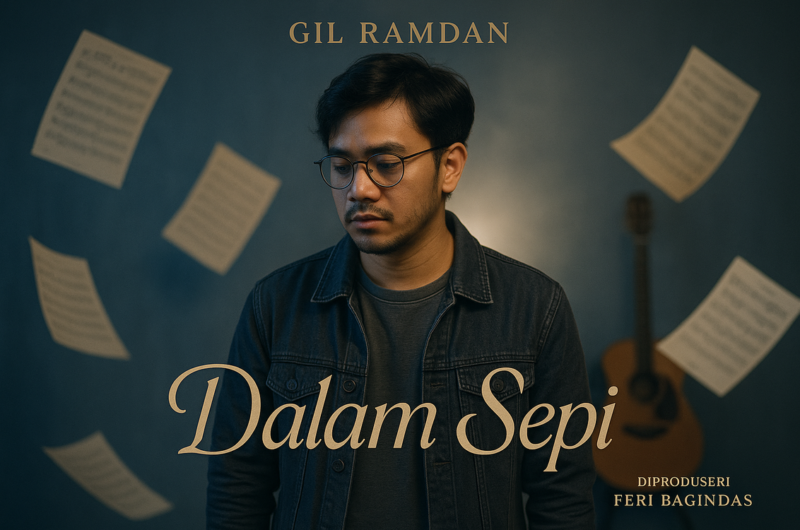 alt_text: Gil Ramdan mengekspresikan kesendirian dalam single baru berjudul "Dalam Sepi".