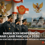 alt_text: Poster Hari Lahir Pancasila 2026 dengan tema "Marwah Integritas".