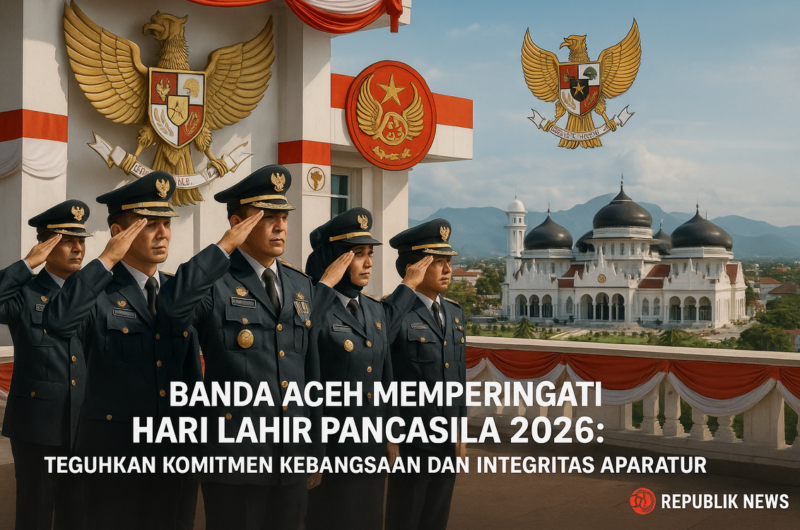 alt_text: Poster Hari Lahir Pancasila 2026 dengan tema "Marwah Integritas".