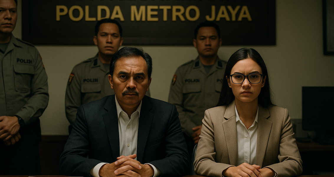 "alt_text": "Ilustrasi Polda Metro Jaya, terkait prosedur jemput paksa dalam koridor hukum."