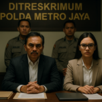 "alt_text": "Ilustrasi Polda Metro Jaya, terkait prosedur jemput paksa dalam koridor hukum."