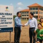 alt_text: Diskusi tentang kebijakan lahan sekolah dalam konteks politik pemerintahan.