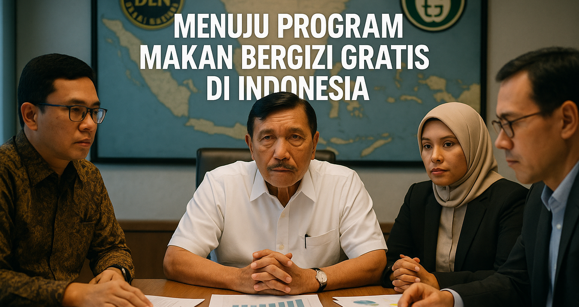 alt_text: "Poster program makan bergizi, menjanjikan banyak namun persiapannya tampak kurang matang."