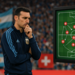 alt_text: Scaloni bersiap hadapi tantangan tim Swiss bersama Argentina dalam pertandingan mendebarkan.