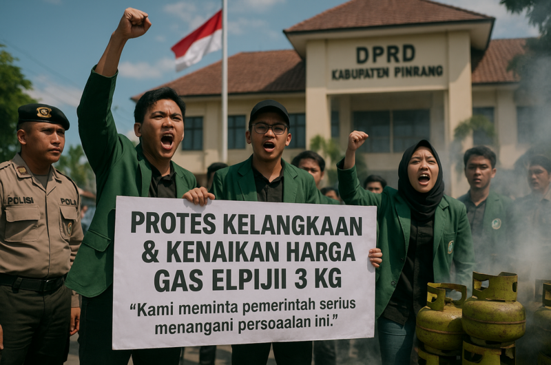 Mahasiswa demo krisis tabung gas 3 kg, dorong solusi cepat untuk masyarakat.