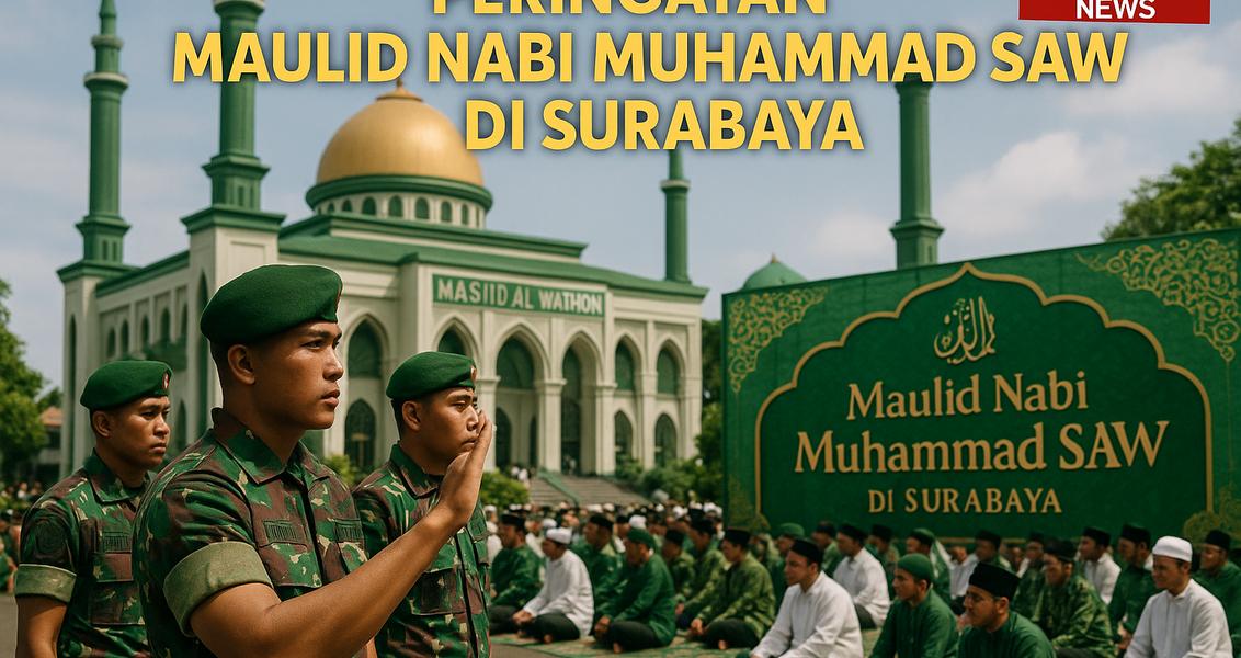 "Semangat Baru di Masjid Al-Wathon Makorem 084/BJ: Tempat Beribadah dan Bersatu Komunitas."