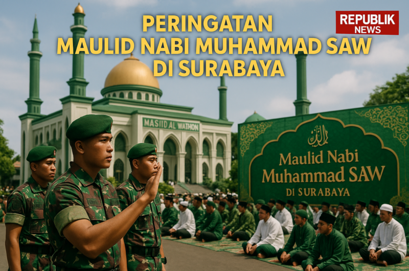 "Semangat Baru di Masjid Al-Wathon Makorem 084/BJ: Tempat Beribadah dan Bersatu Komunitas."