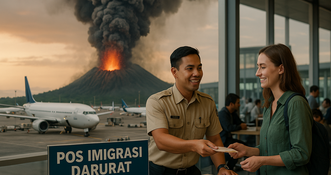 Erupsi Gunung Anak Krakatau, penduduk dapat Izin Tinggal Darurat untuk pengungsian cepat.
