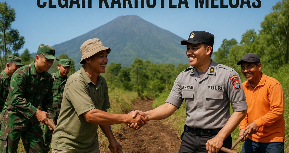 Warga Magetan bersatu padamkan api di Lereng Lawu, gotong royong selamatkan alam.